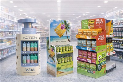 Pa fathau o arddangosiadau sydd fwyaf addas ar gyfer hyrwyddiadau terfyn manw...