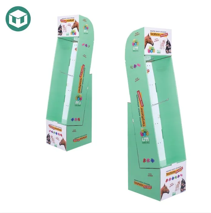 Cardboard Pet Food Display Shelf